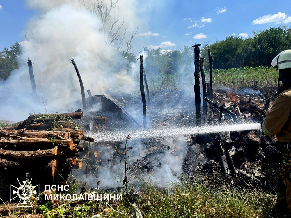 Пожары в Николаевской области