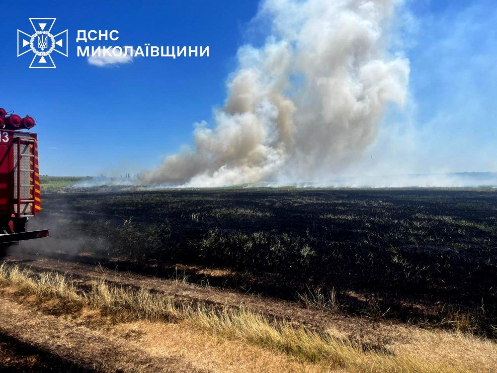 Пожары в Николаевской области