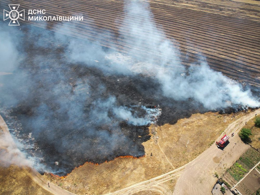 Пожары в Николаевской области
