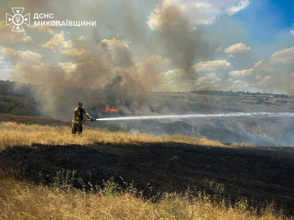 Пожары в Николаевской области
