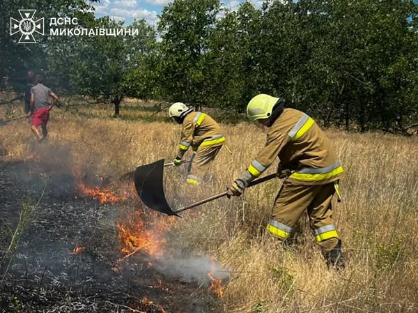 Пожары в Николаевской области