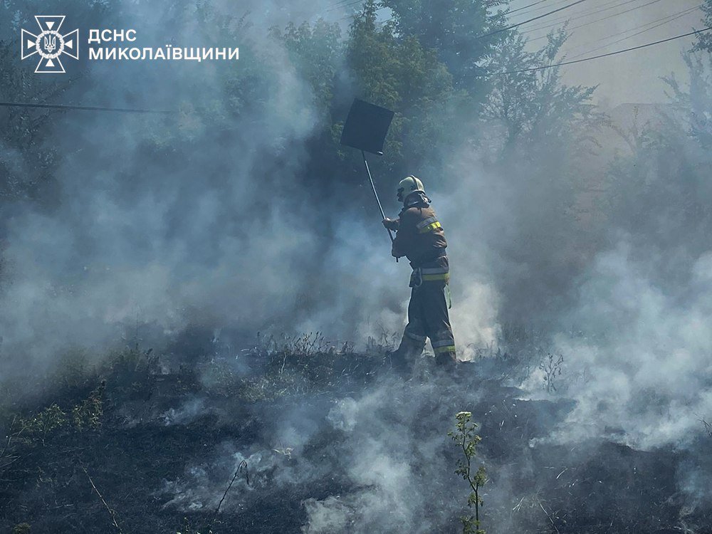 Пожары в Николаевской области