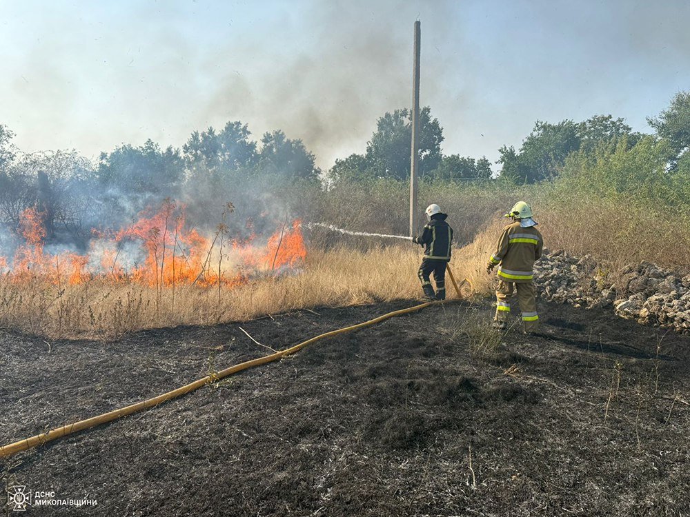 Пожары в Николаевской области