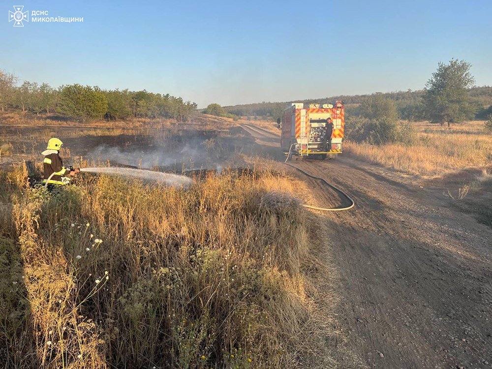 Пожары в Николаевской области