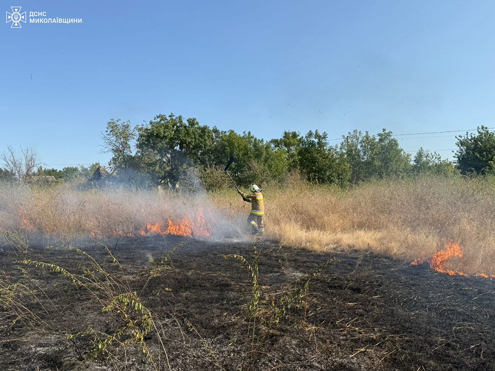 Пожары в Николаевской области