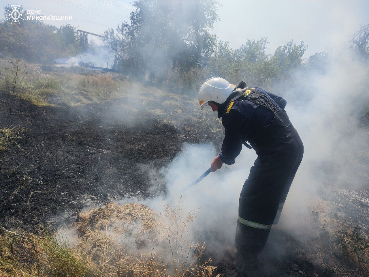 Пожары в Николаевской области