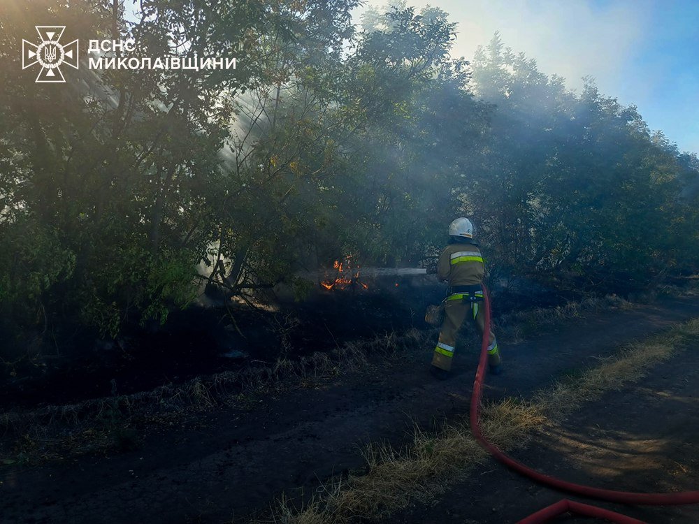 Пожары в Николаевской области