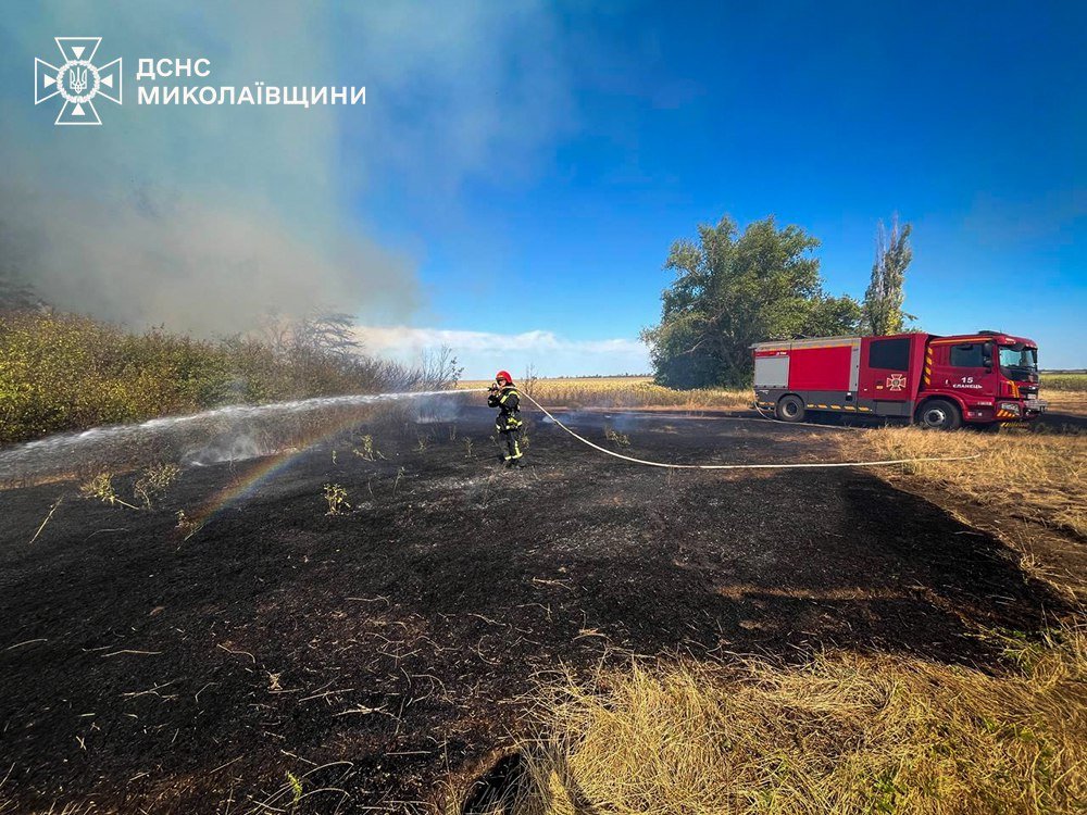 Пожары в Николаевской области