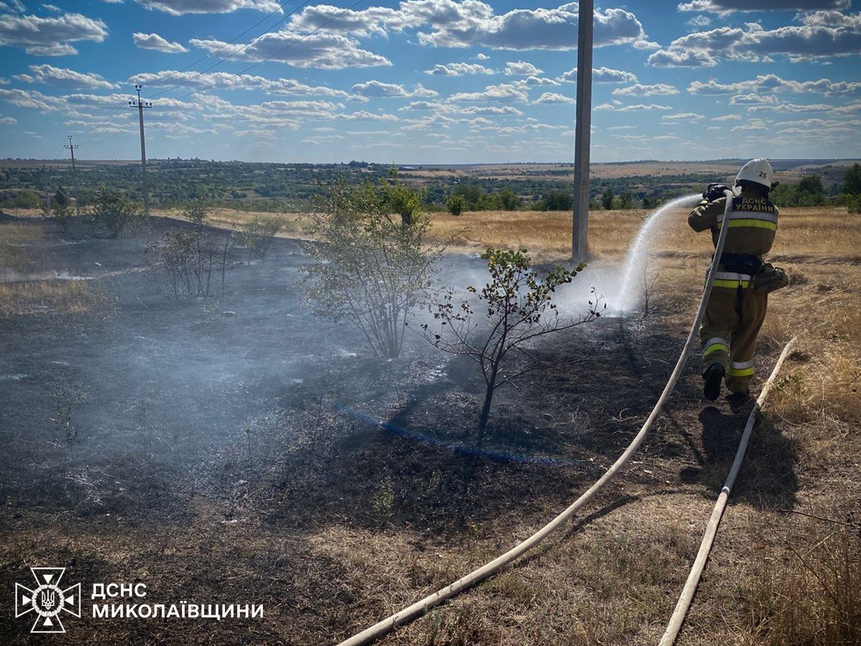 Пожары в Николаевской области