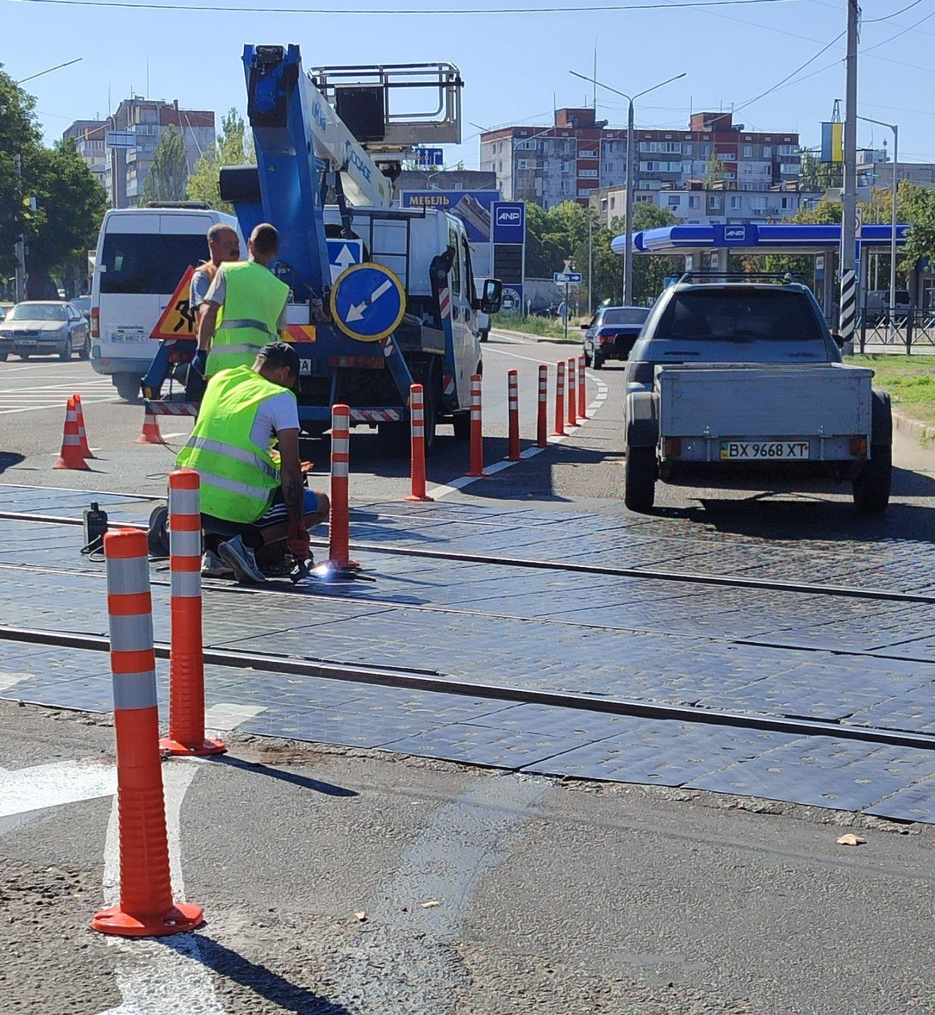 Гибкие дорожные столбики в Николаеве