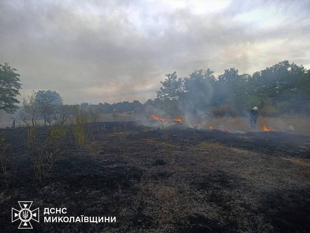 Пожары в Николаевской области