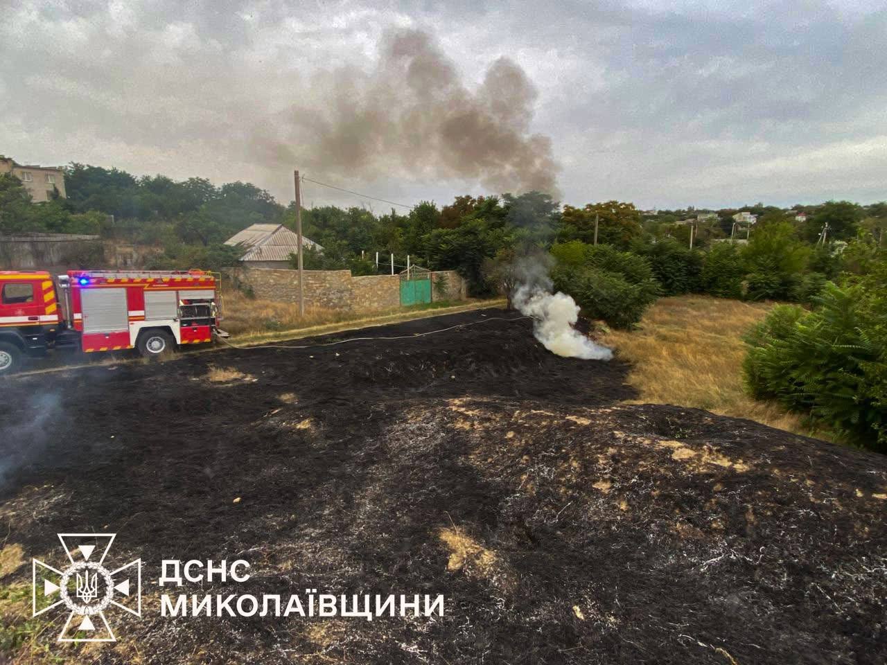 Пожары в Николаевской области