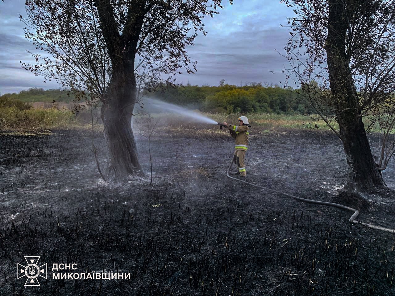 Пожары в Николаевской области