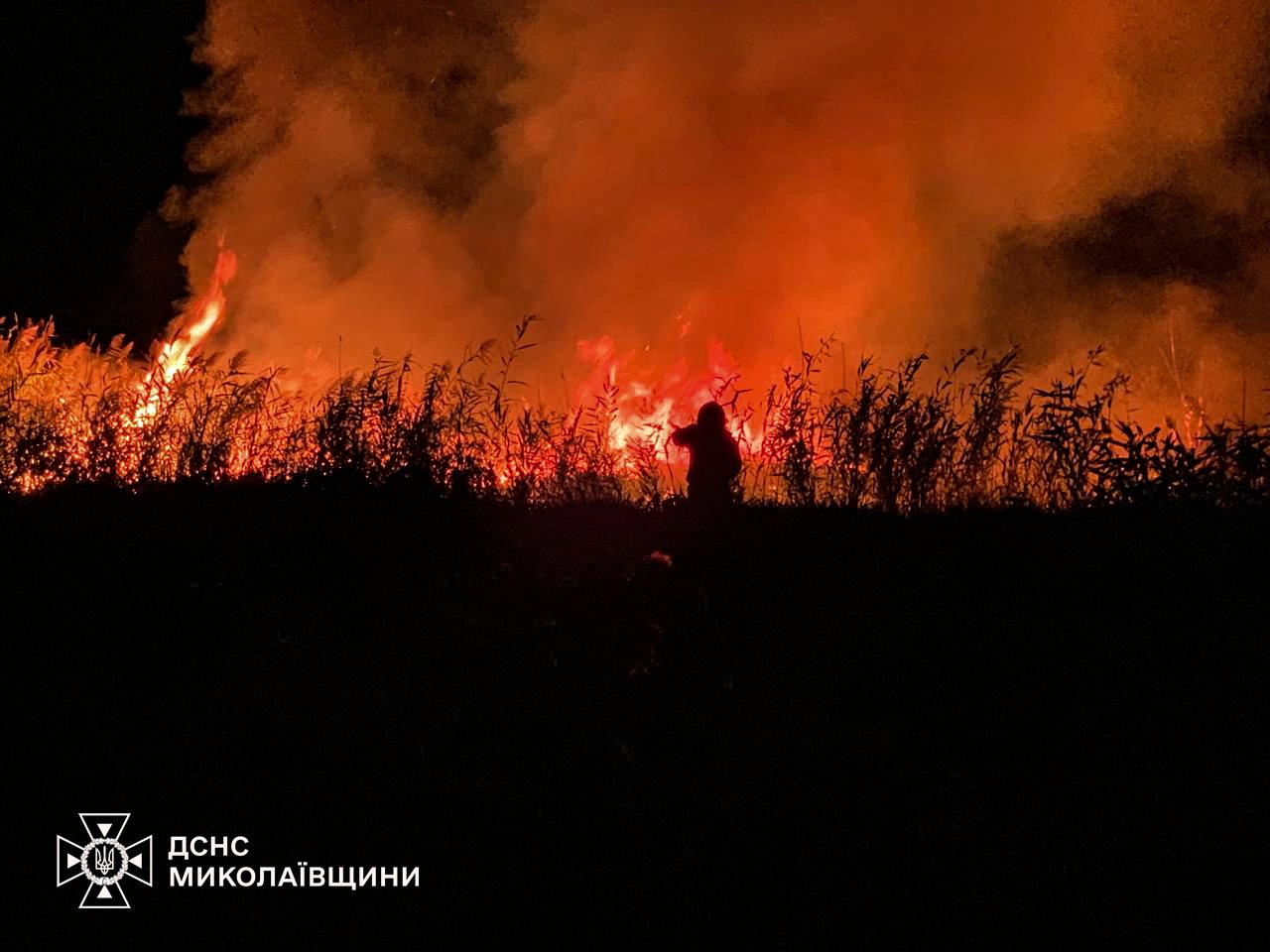 Пожары в Николаевской области