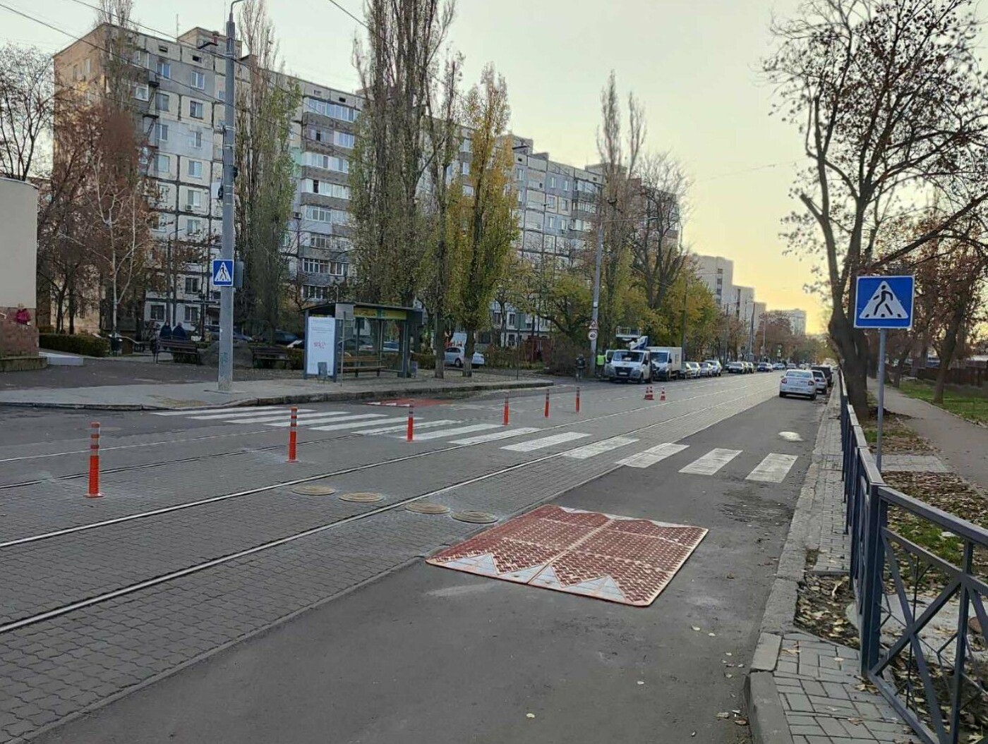 В Николаеве установили дорожные холмы