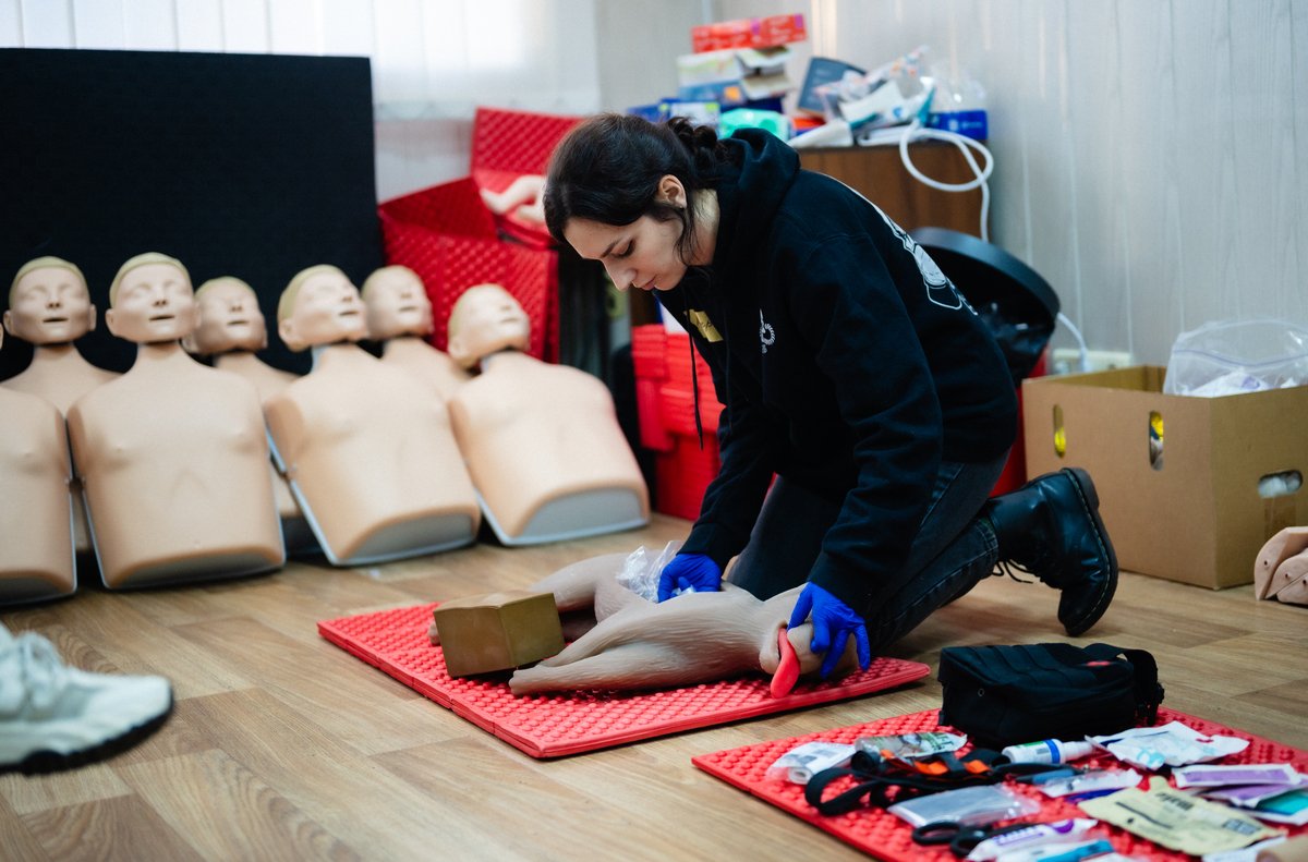 В Николаеве впервые прошли курсы медицинской помощи животным