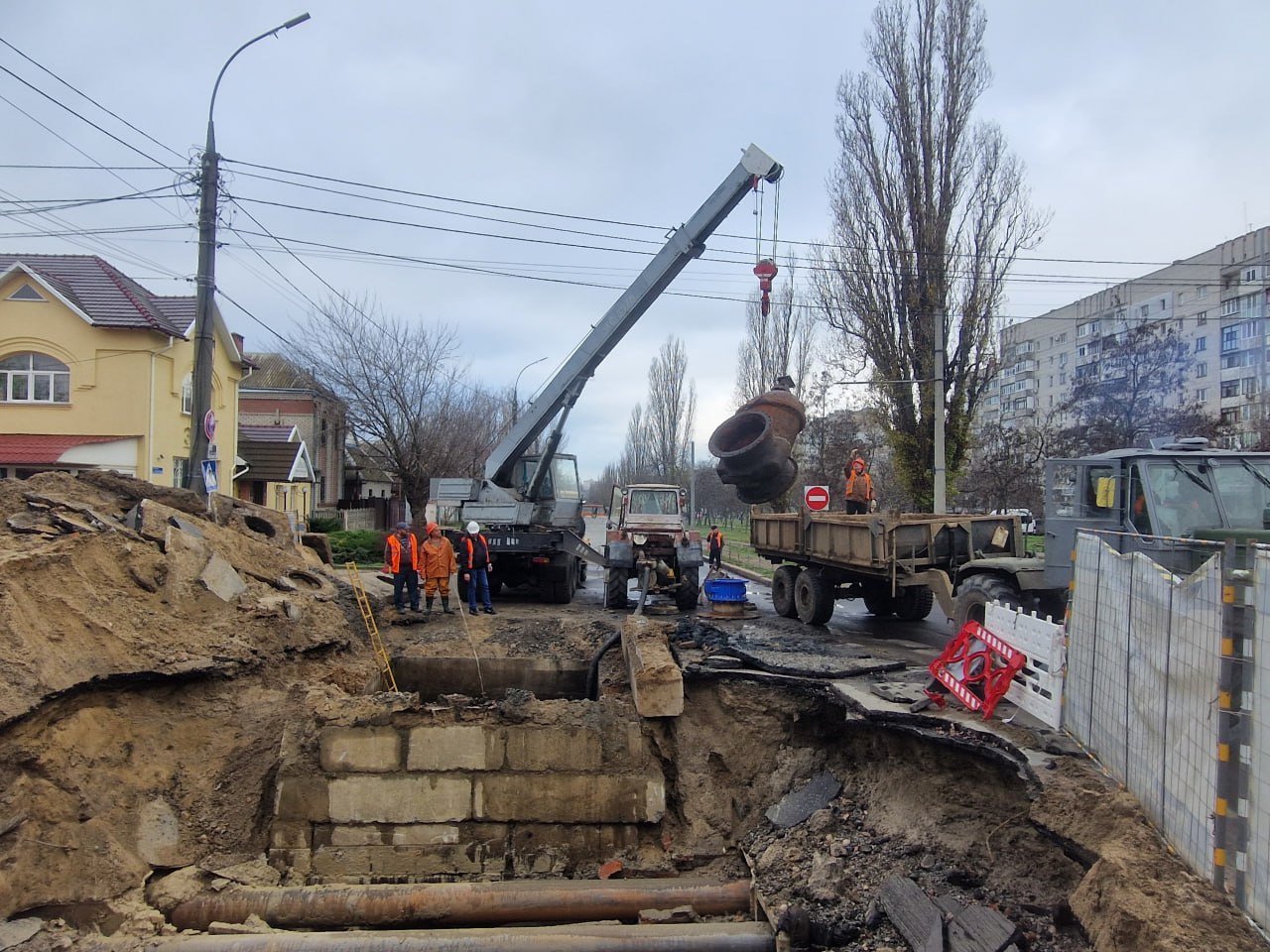 Обновление водовода в Николаеве