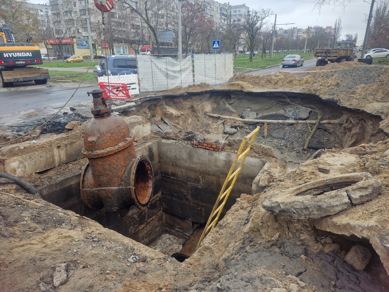Обновление водовода в Николаеве