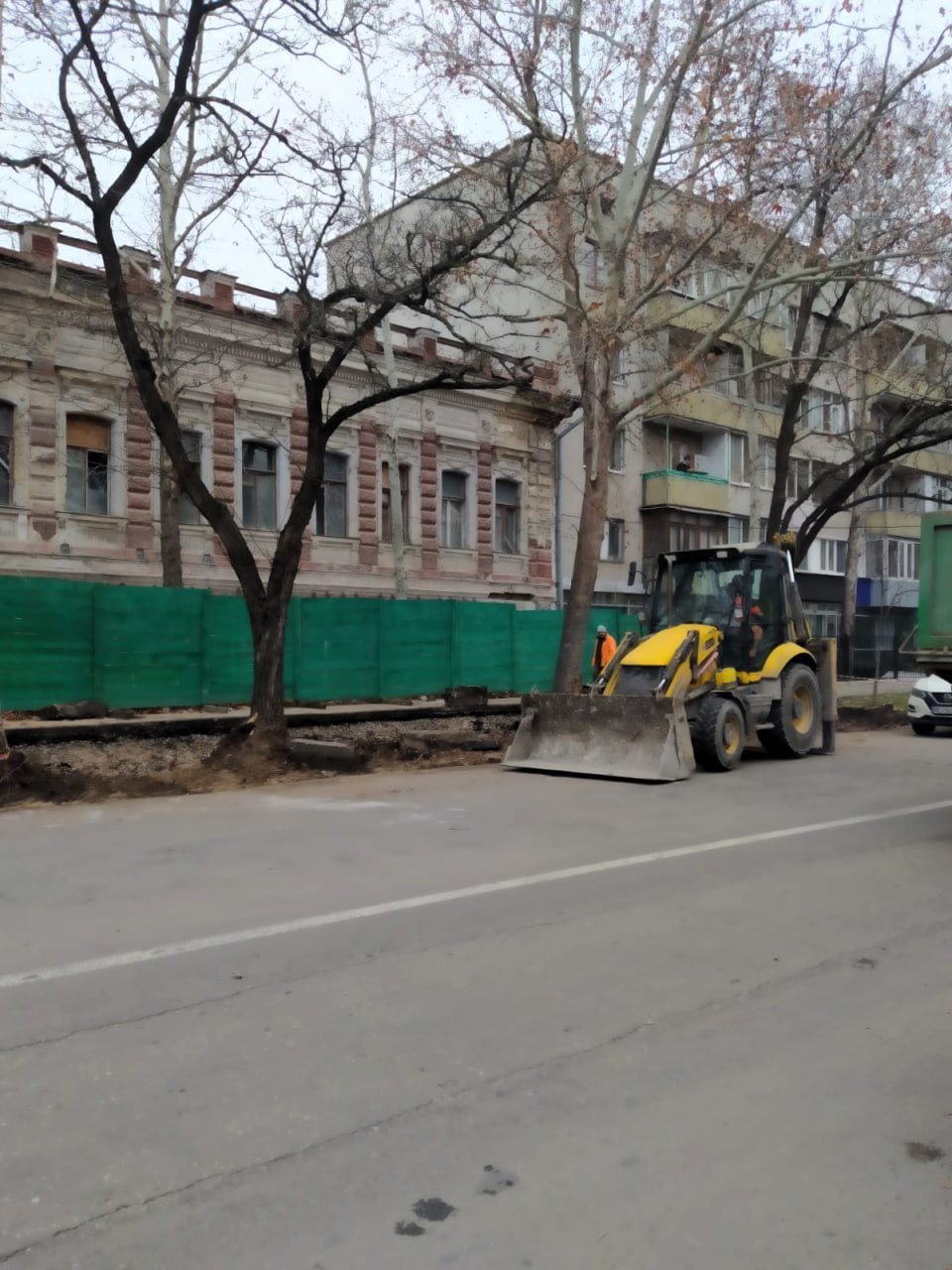 Поврежденные деревья в Николаеве