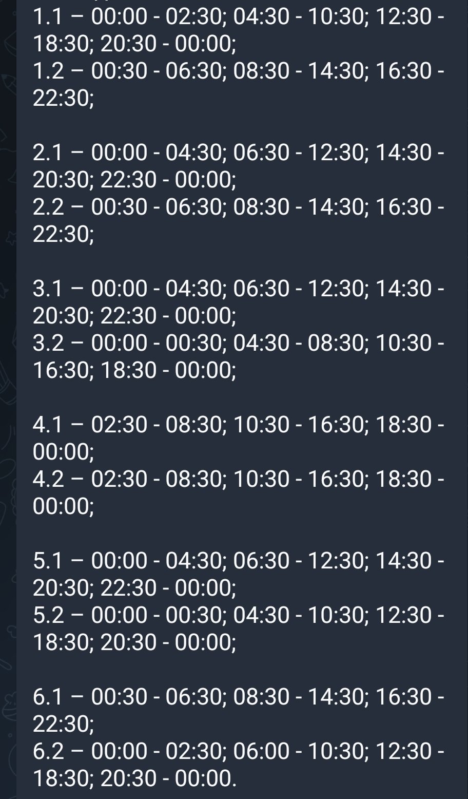 Плановые отключения