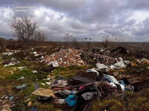 Мусорная свалка в Терновке
