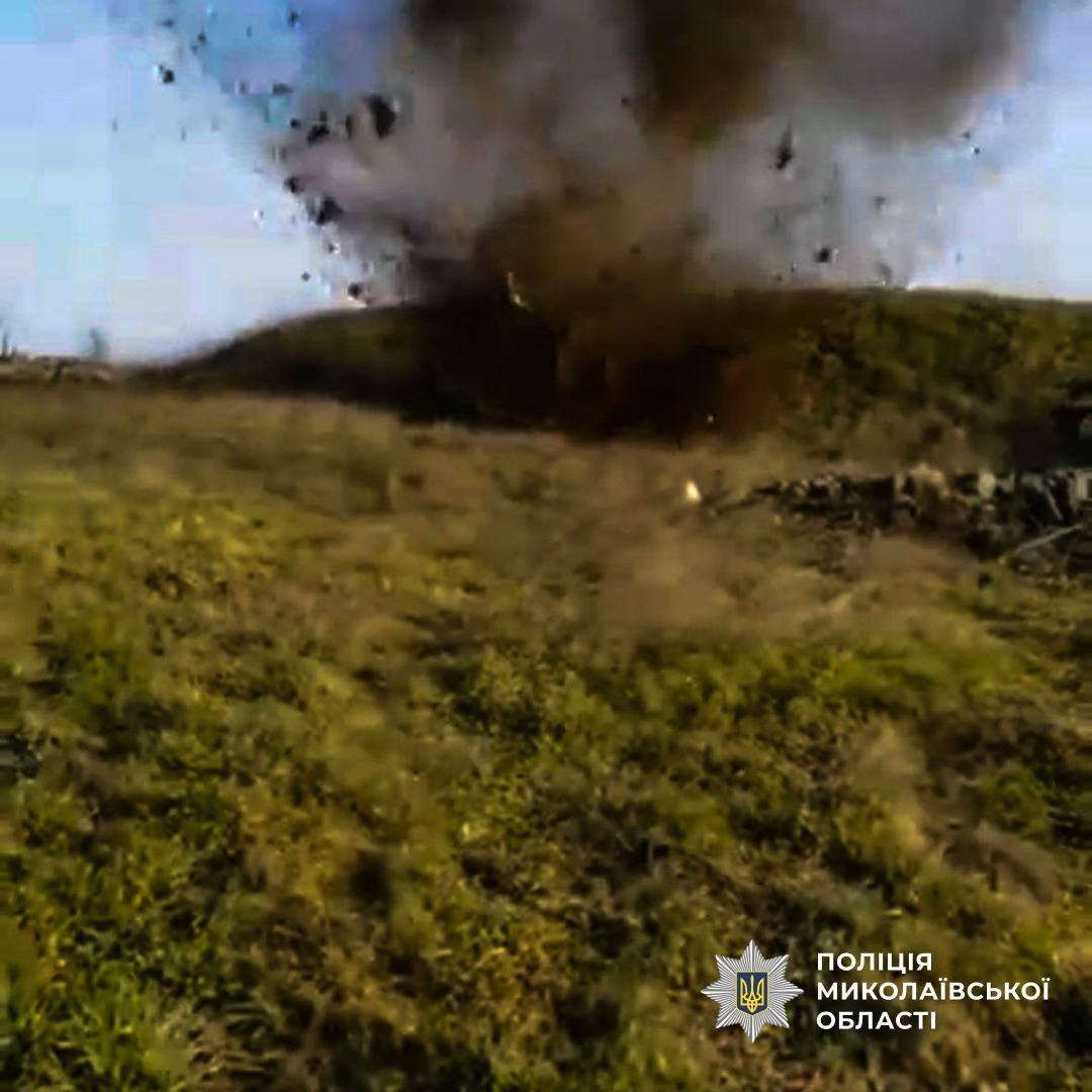 В Николаевской области взрывотехники провели контролируемый подрыв