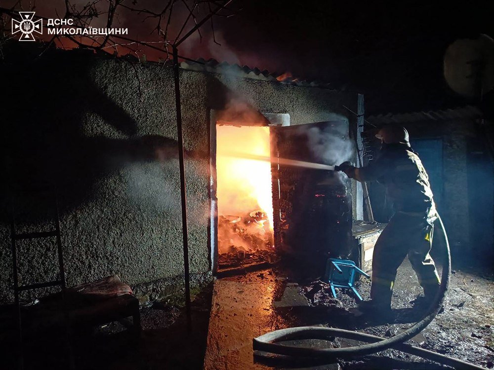 Пожар в Николаевской области