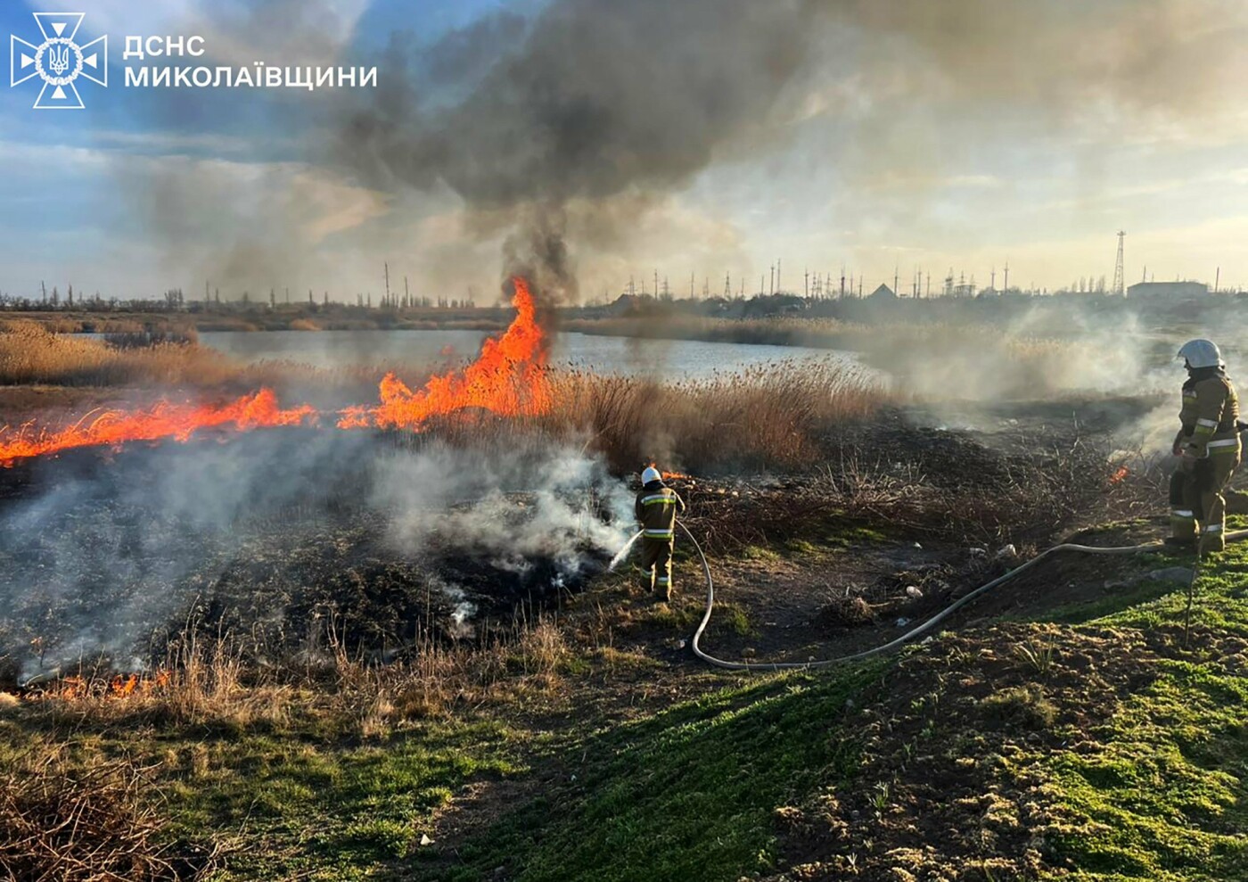 Пожары в Николаевской области