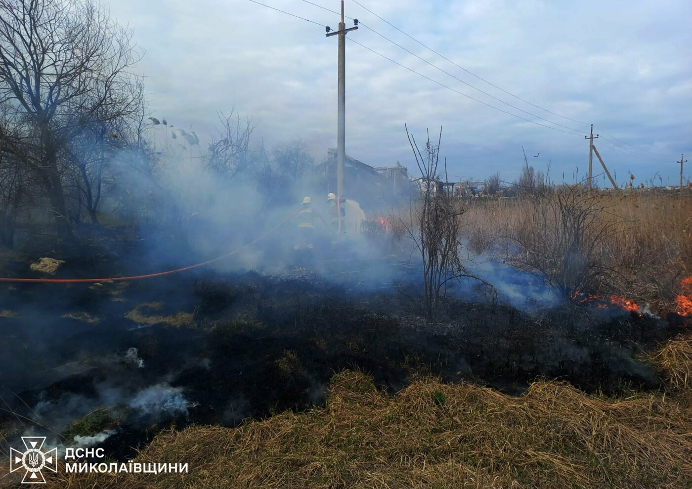Пожары в Николаевской области