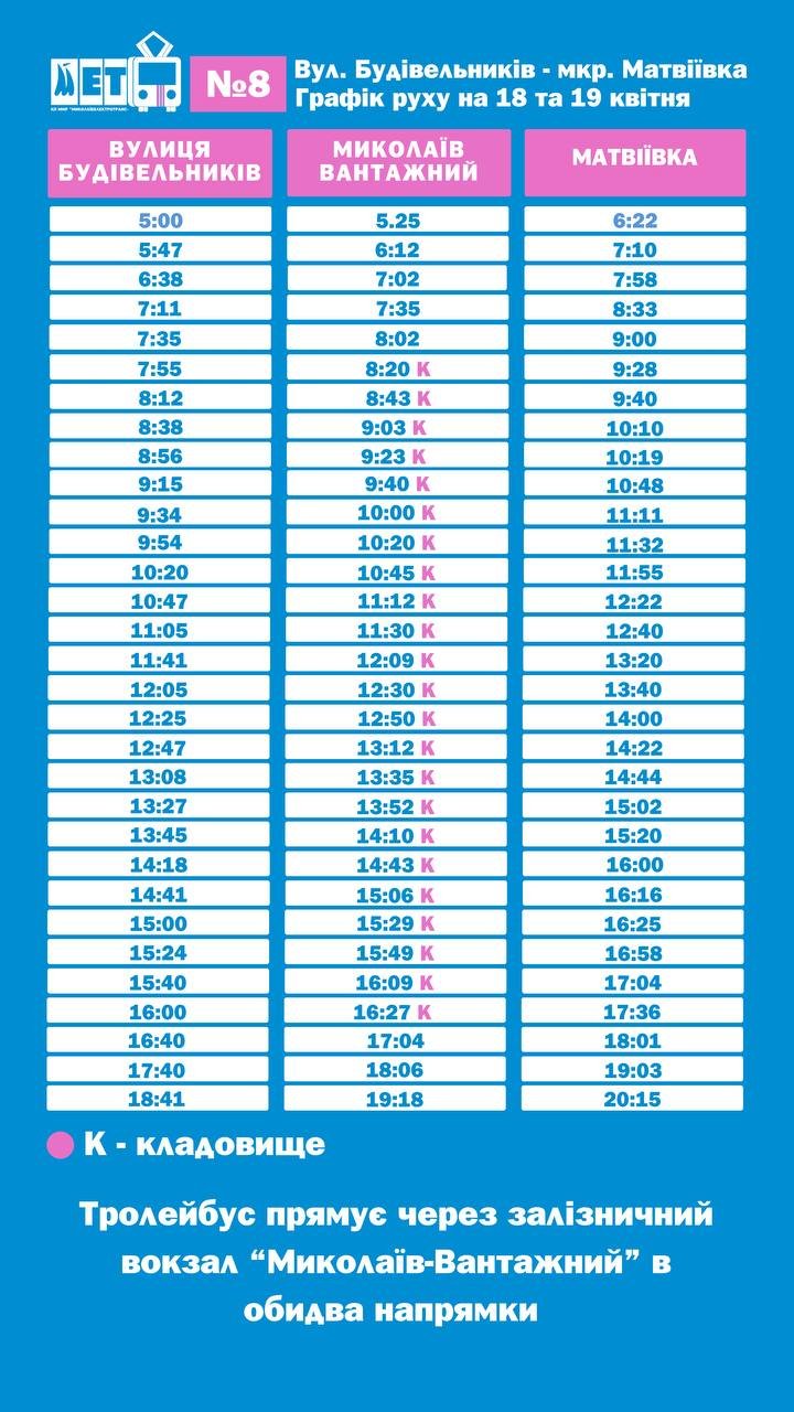 Троллейбус в Матвеевку