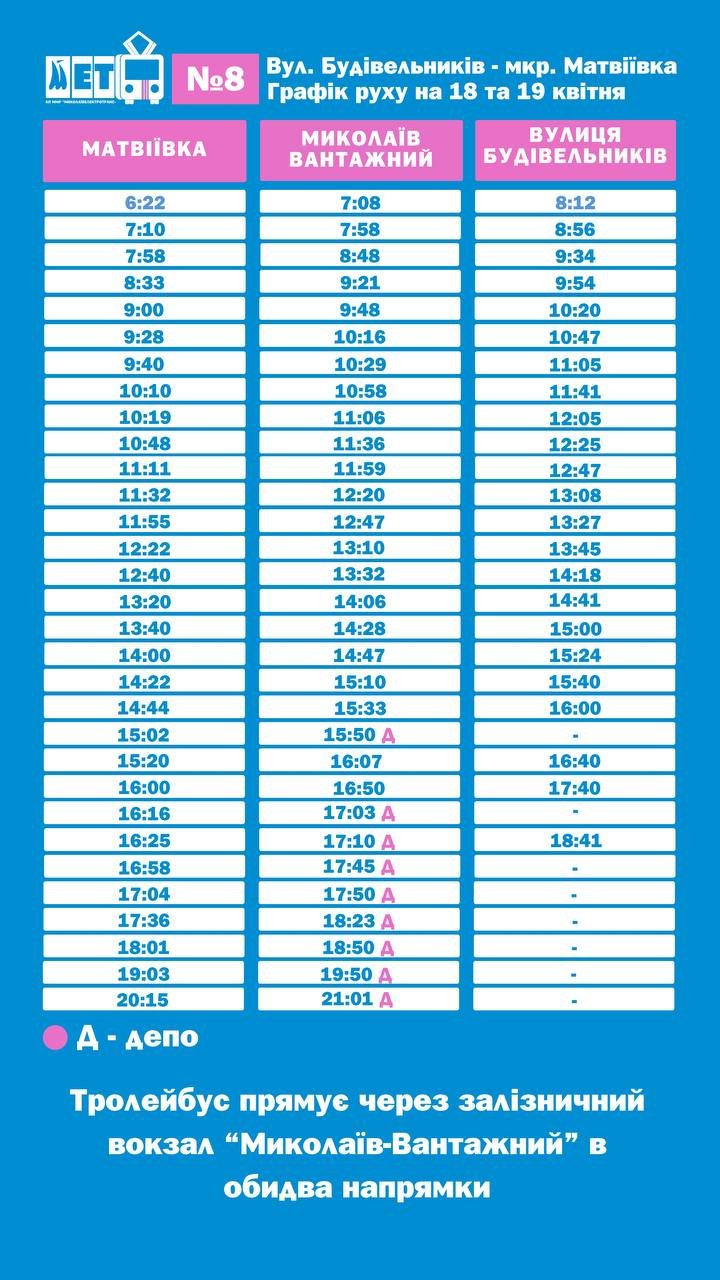 Троллейбус в Матвеевку
