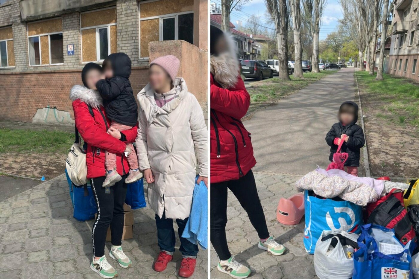 В Николаеве спасли семью с ребенком