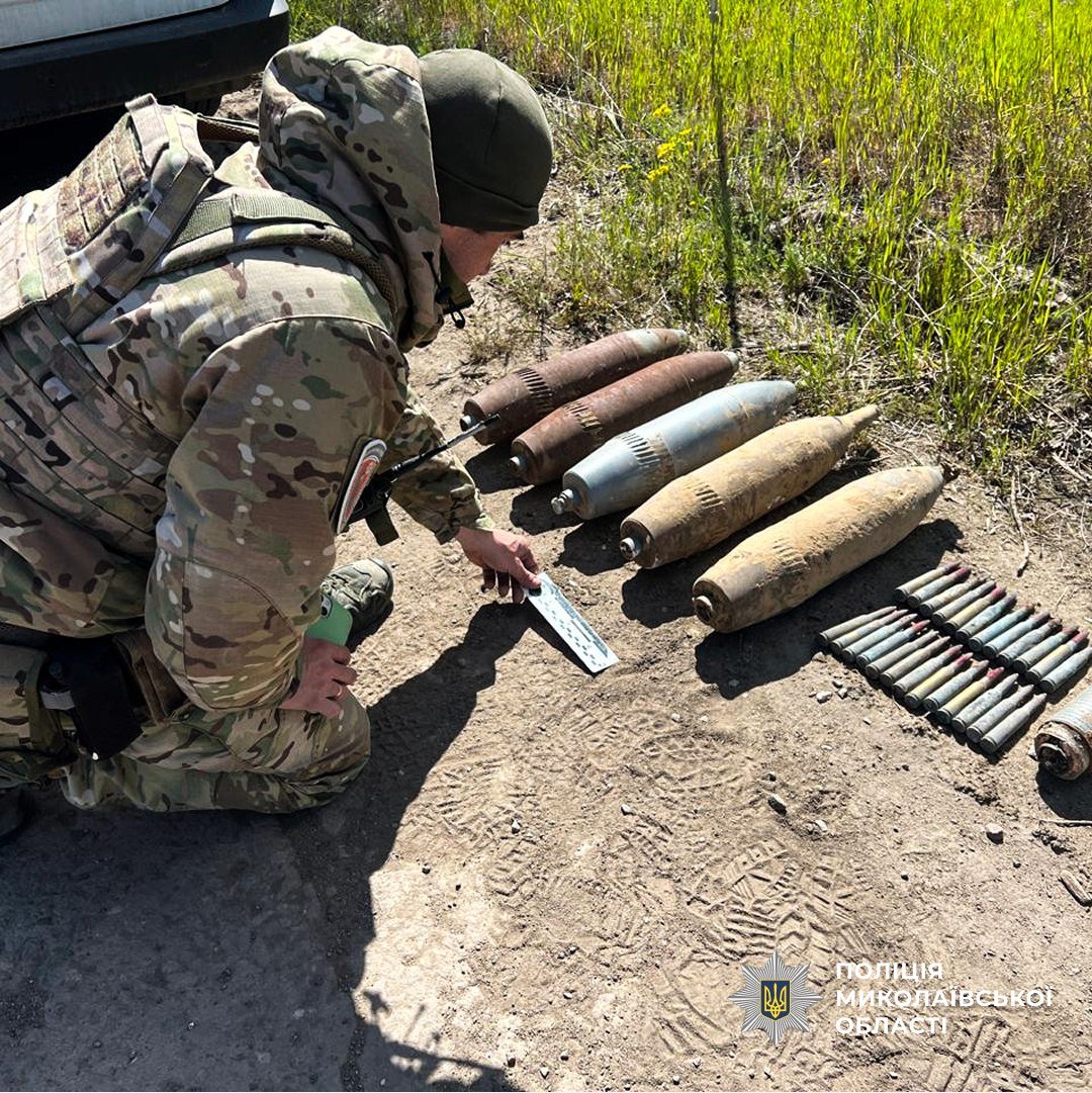 В Николаевской области обнаружили тайник с опасными боеприпасами
