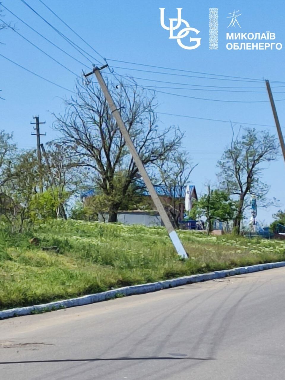 В Николаевской области из-за ДТП повредили электросопротивление