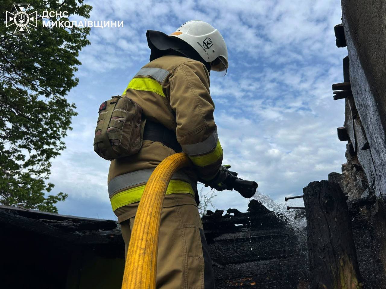 Пожар в Николаевской области