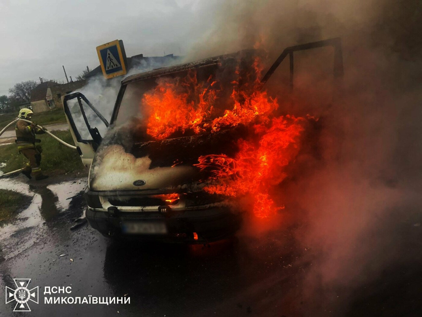 Пожар в Николаевской области