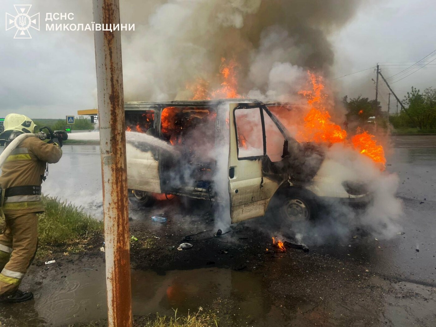 Пожар в Николаевской области