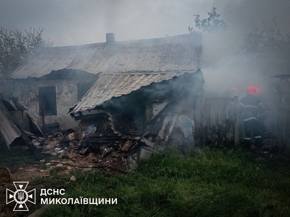 Пожар в Николаевской области