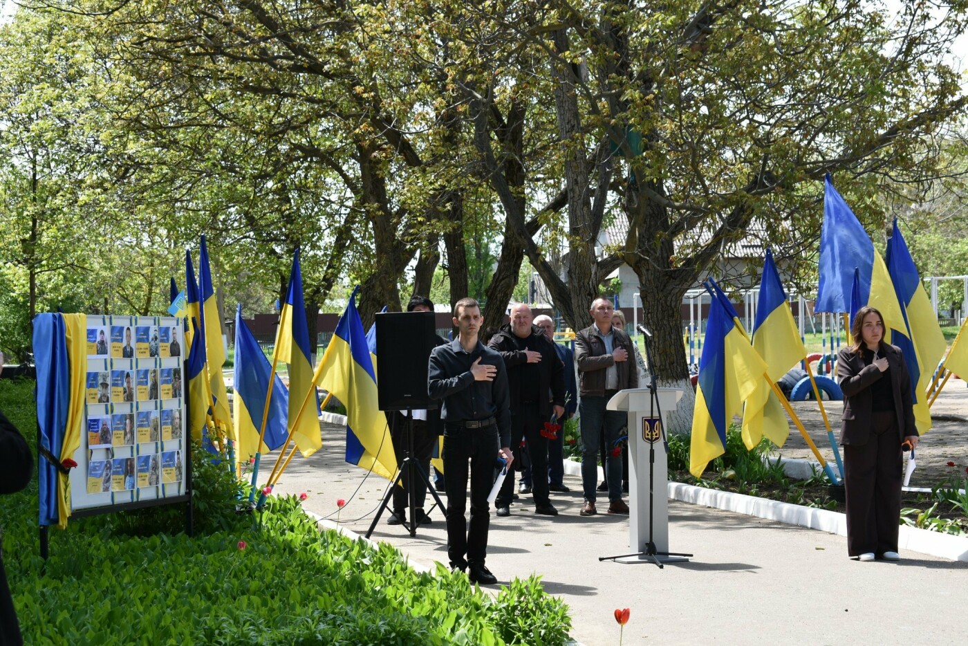 В Баштанке почтили память командира Андрея Олейника