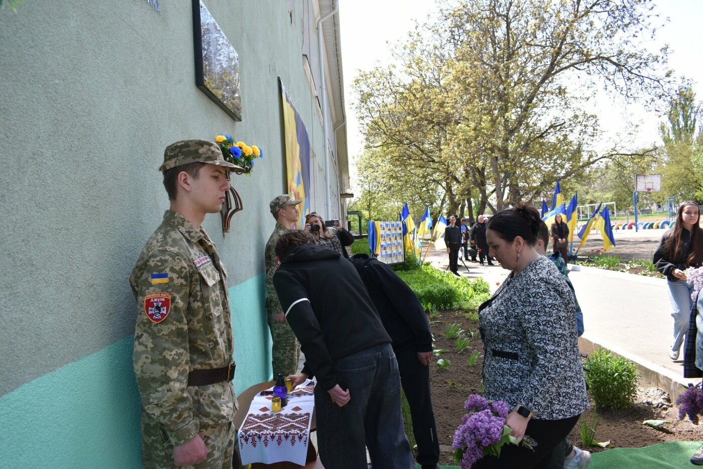 В Баштанке почтили память командира Андрея Олейника