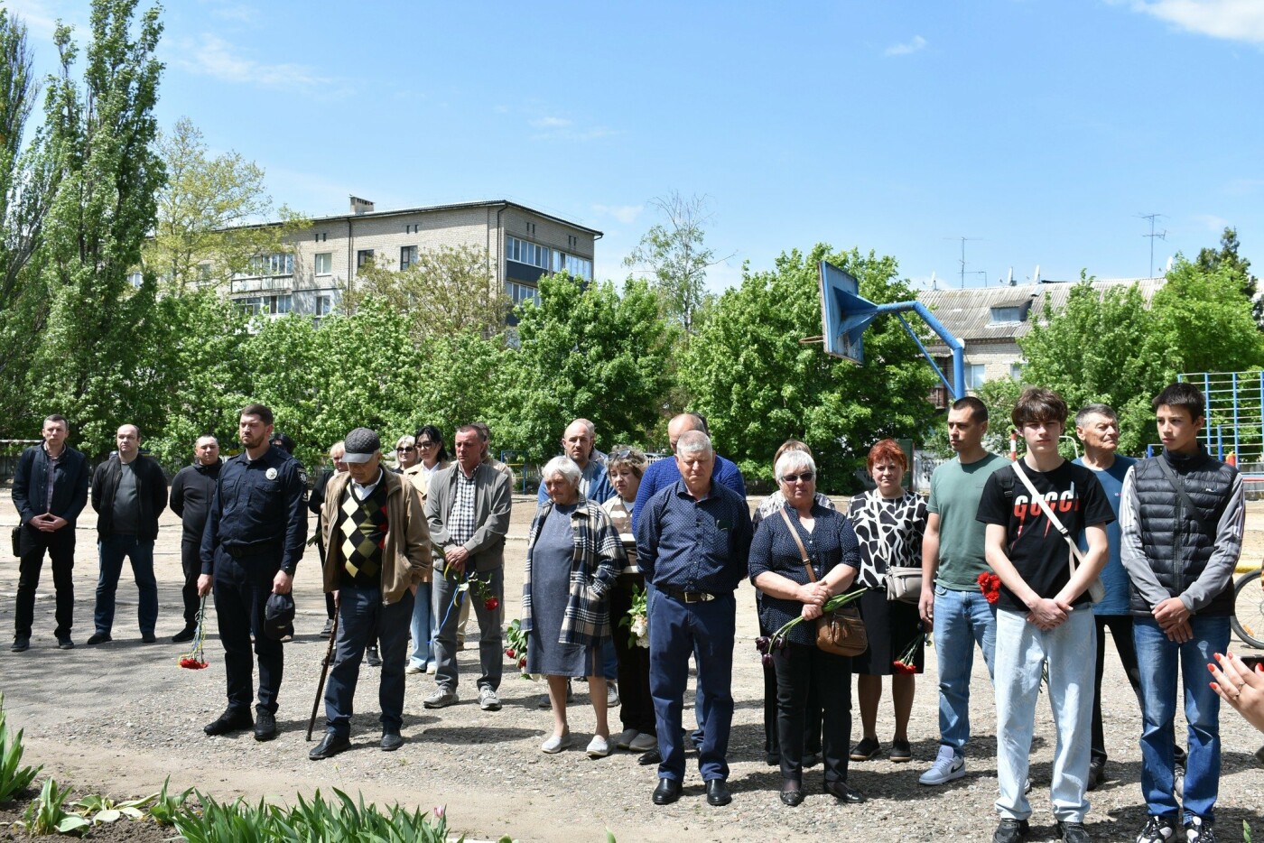 В Баштанке почтили память командира Андрея Олейника