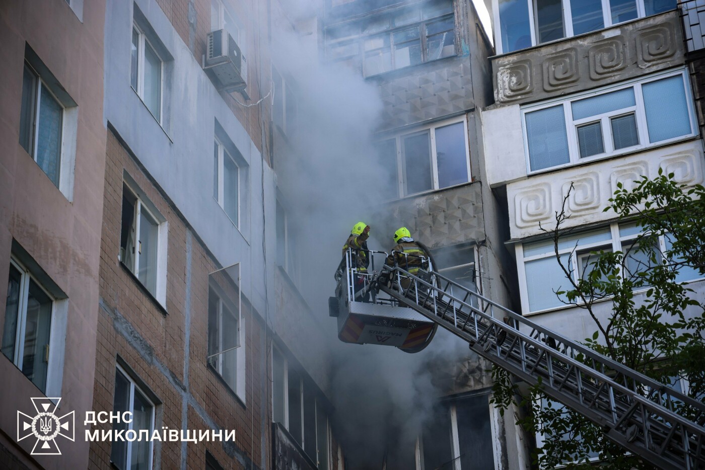 Пожар в Николаеве