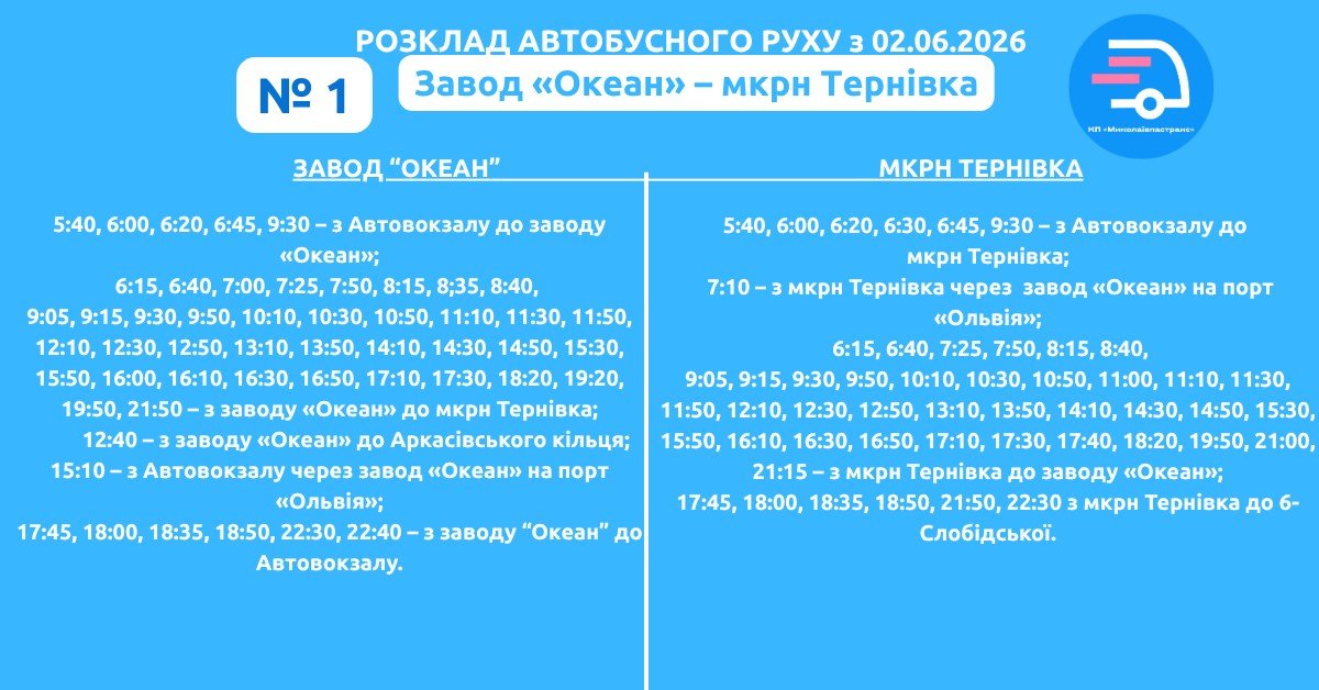 Автобус 1 Николаев