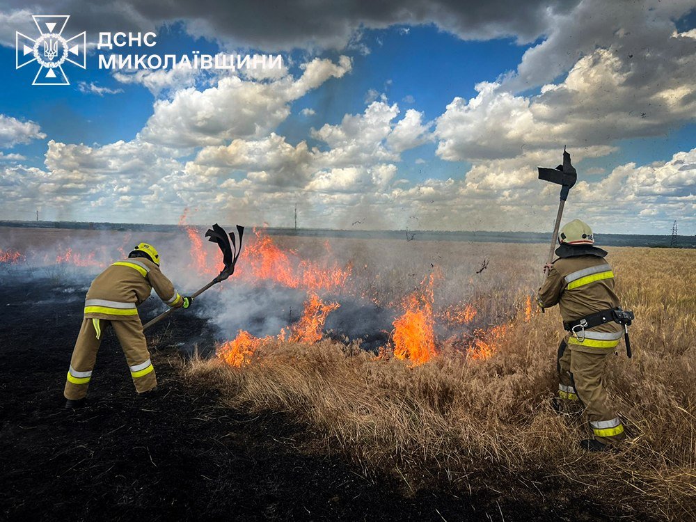 Пожары в Николаевской области
