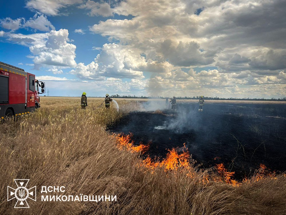 Пожары в Николаевской области