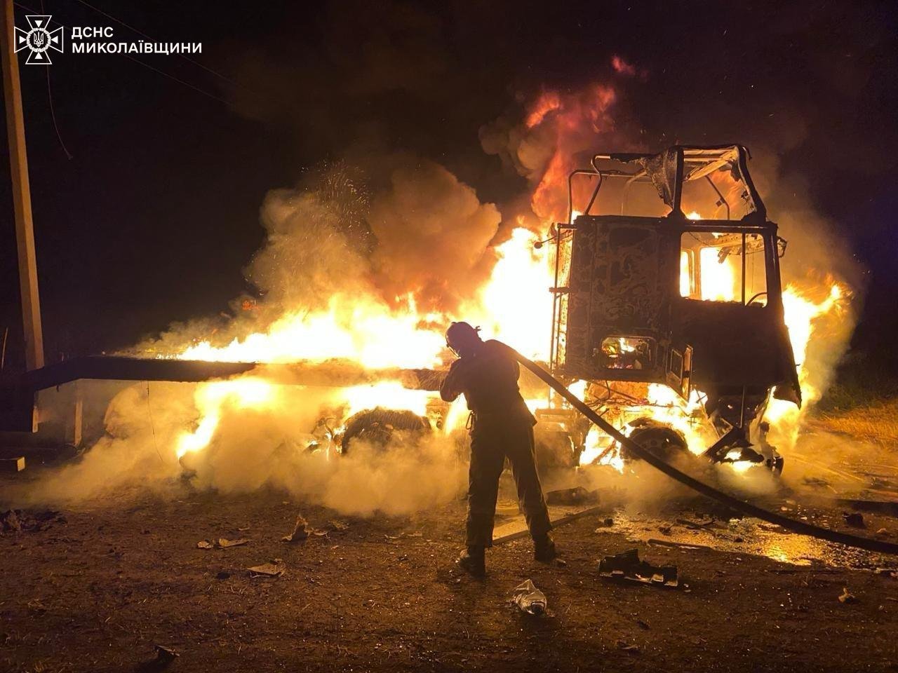 Пожары в Николаевской области