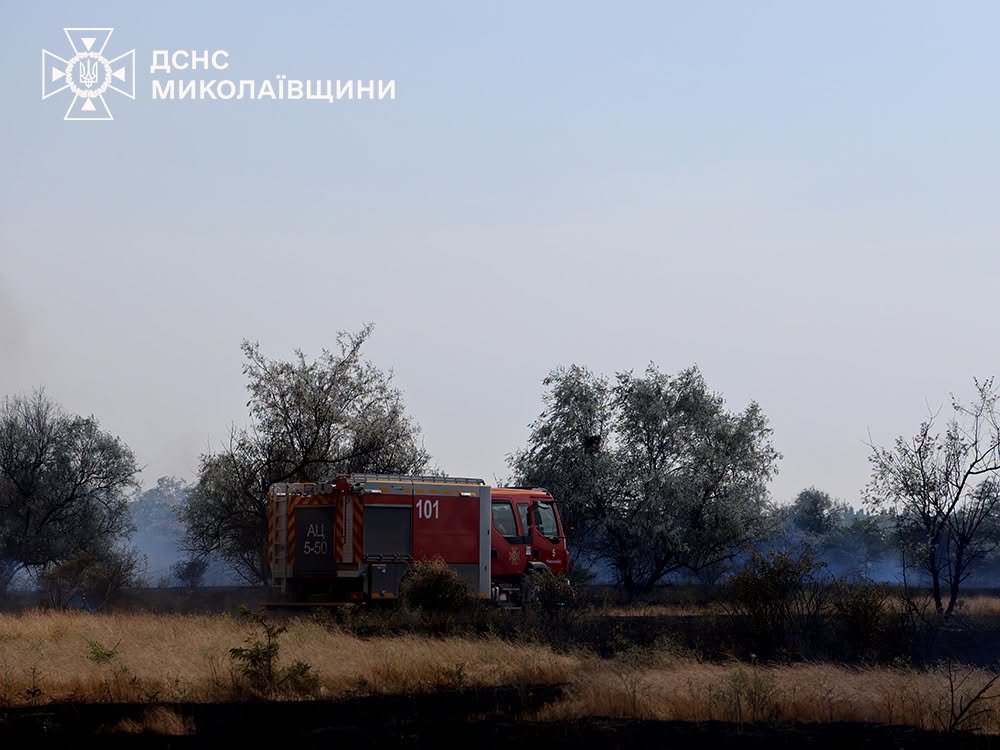 Пожары в Николаевской области