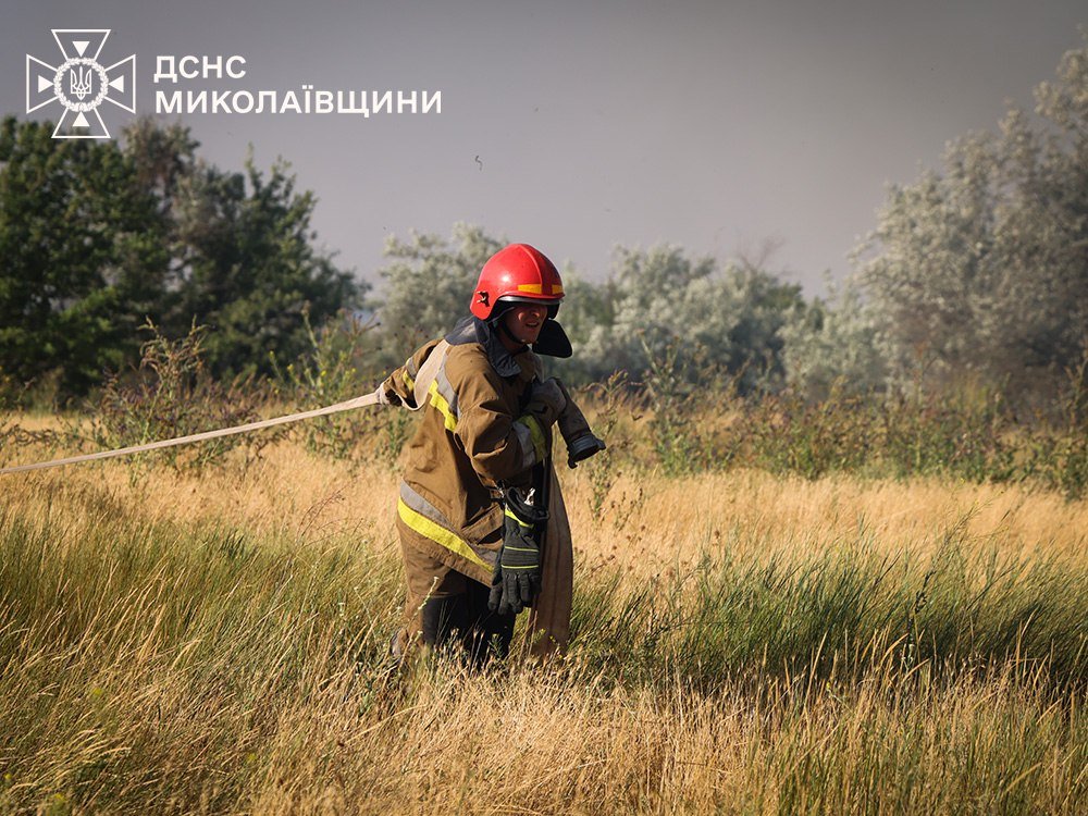 Пожары в Николаевской области