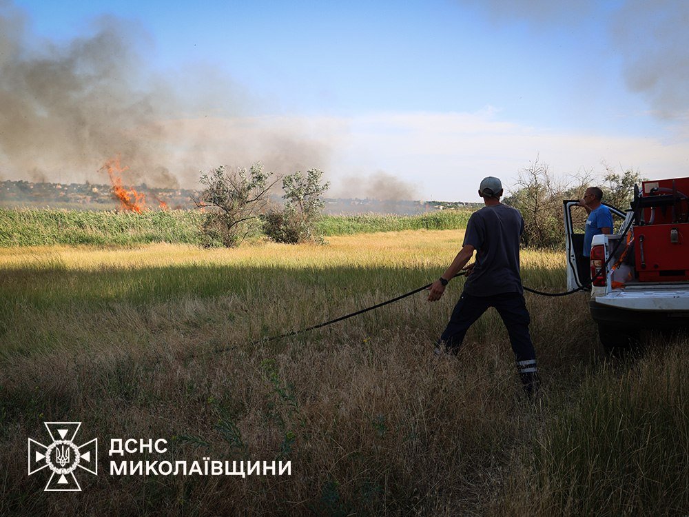 Пожары в Николаевской области