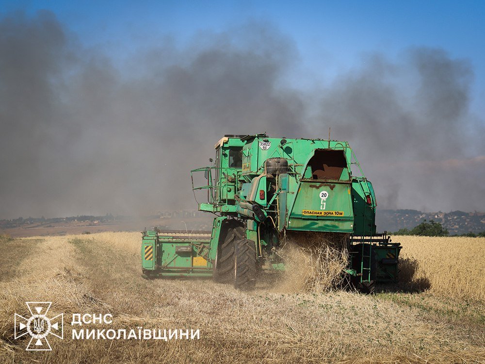 Пожары в Николаевской области